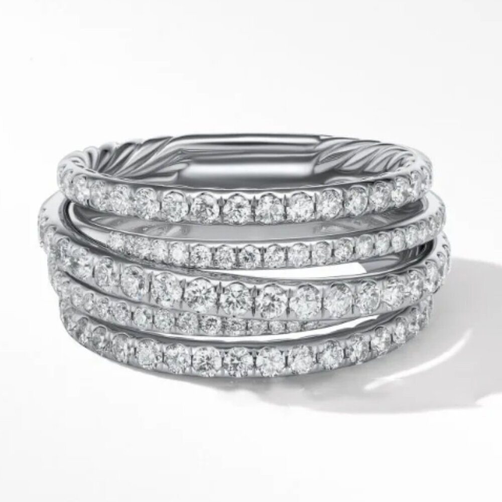 🚨 LIKE NEW DESIGNER INSPIRED DY 925 STERLING SILVER RING!